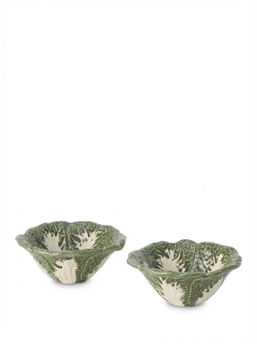 Cabbage Hand Painted Stoneware Mini Dip Dishes