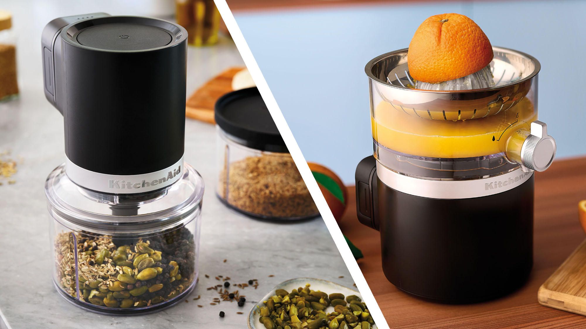 KitchenAid cordless chopper and juicer