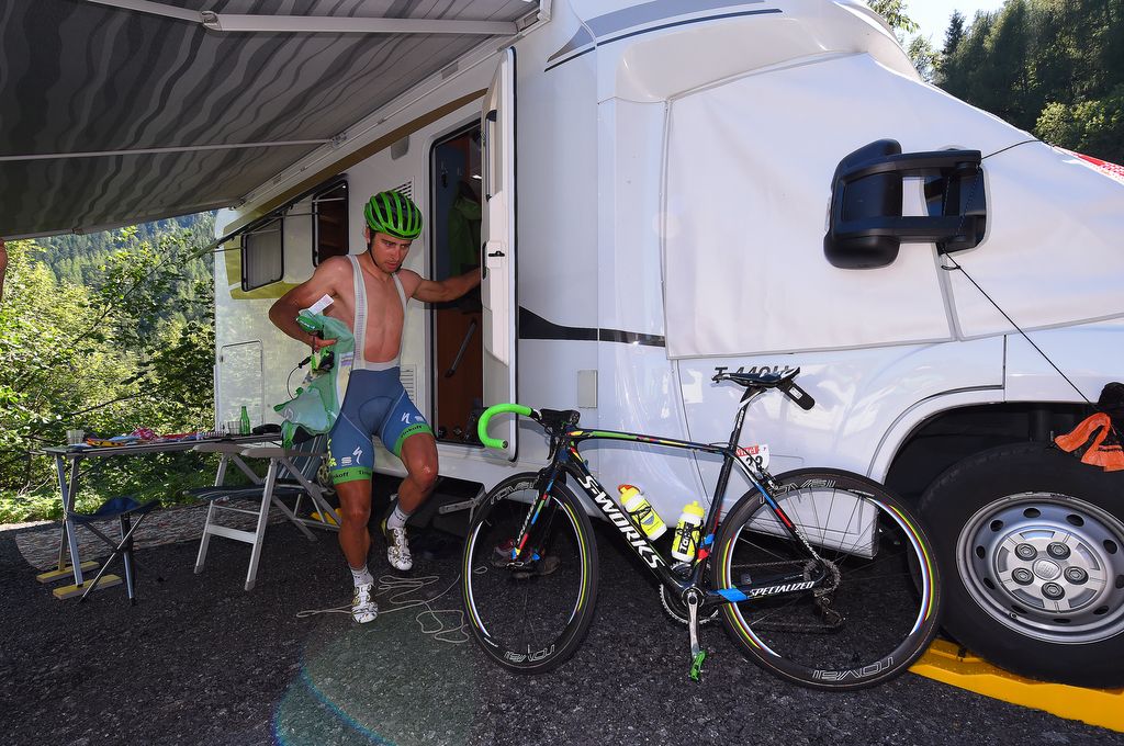Peter Sagan had stomach issues today