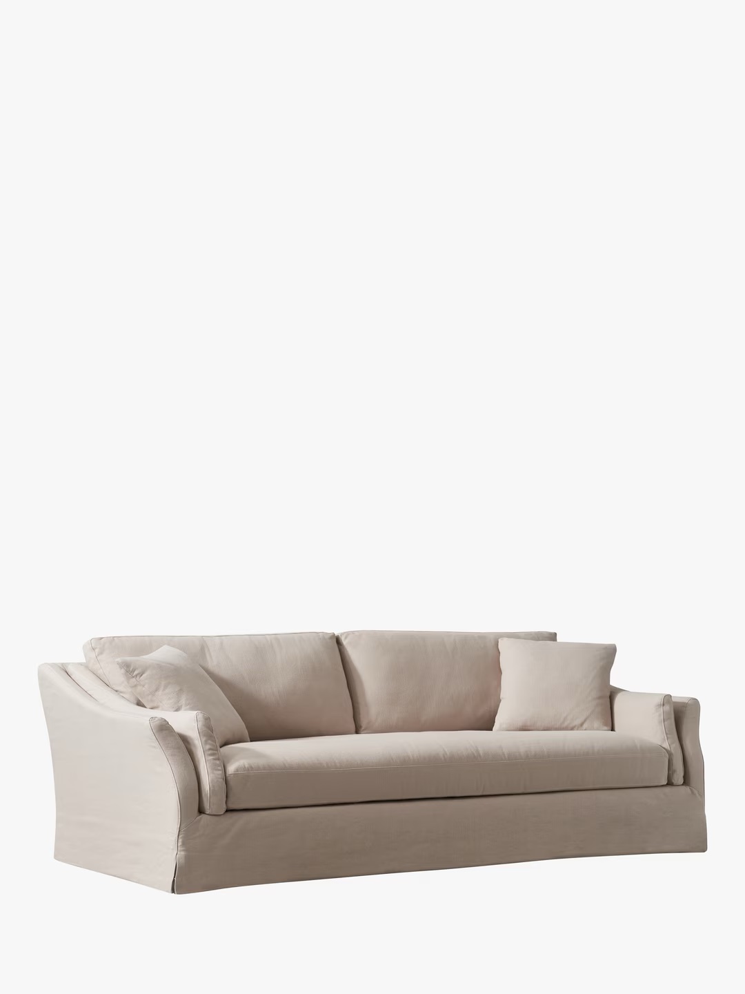 John Lewis & Partners, sofá de 4 lugares Bude Grand 4 lugares, linho nativo de Taupe