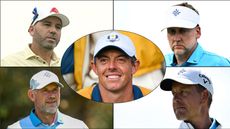 A five-grid picture of Rory McIlroy in the centre and Sergio Garcia, Lee Westwood, Henrik Stenson, and Ian Poulter around the outside
