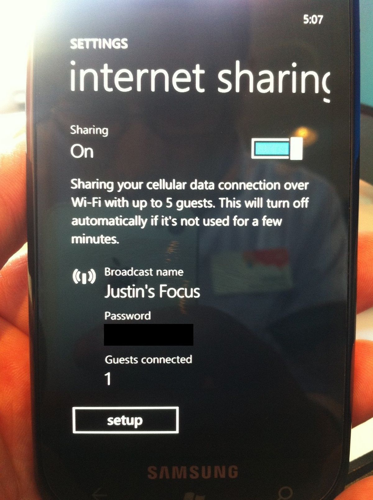 Sharing your internet