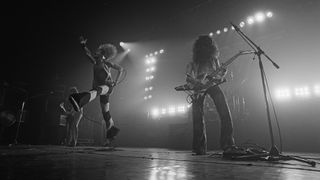 Van Halen perform live in London on October 22, 1978