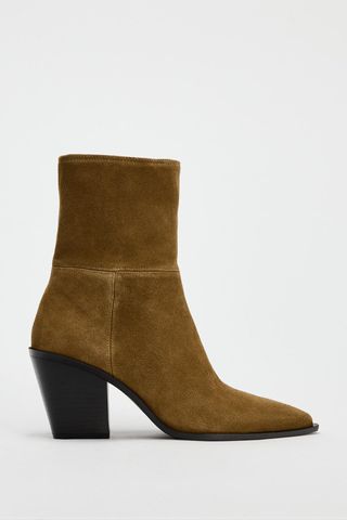 Zara Split Leather Ankle Boots