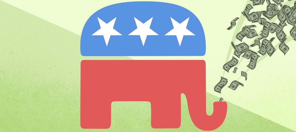 The Republican elephant.