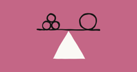 Triangle as a weighing scale