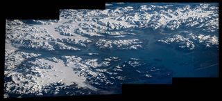 Glacier Bay National Park from ISS