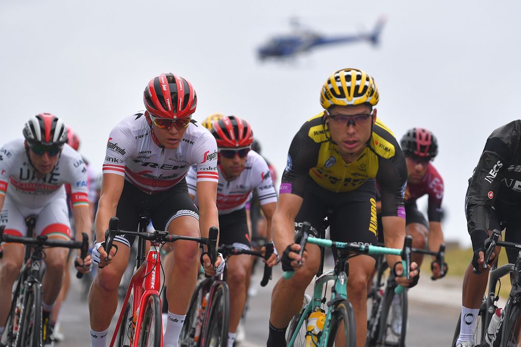 Toms Skujins in the bunch during stage 6 at the Tour de France
