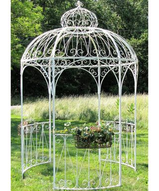 Zaer Ltd International 6.5 Ft. W x 6.5 FT. D Iron Patio Gazebo