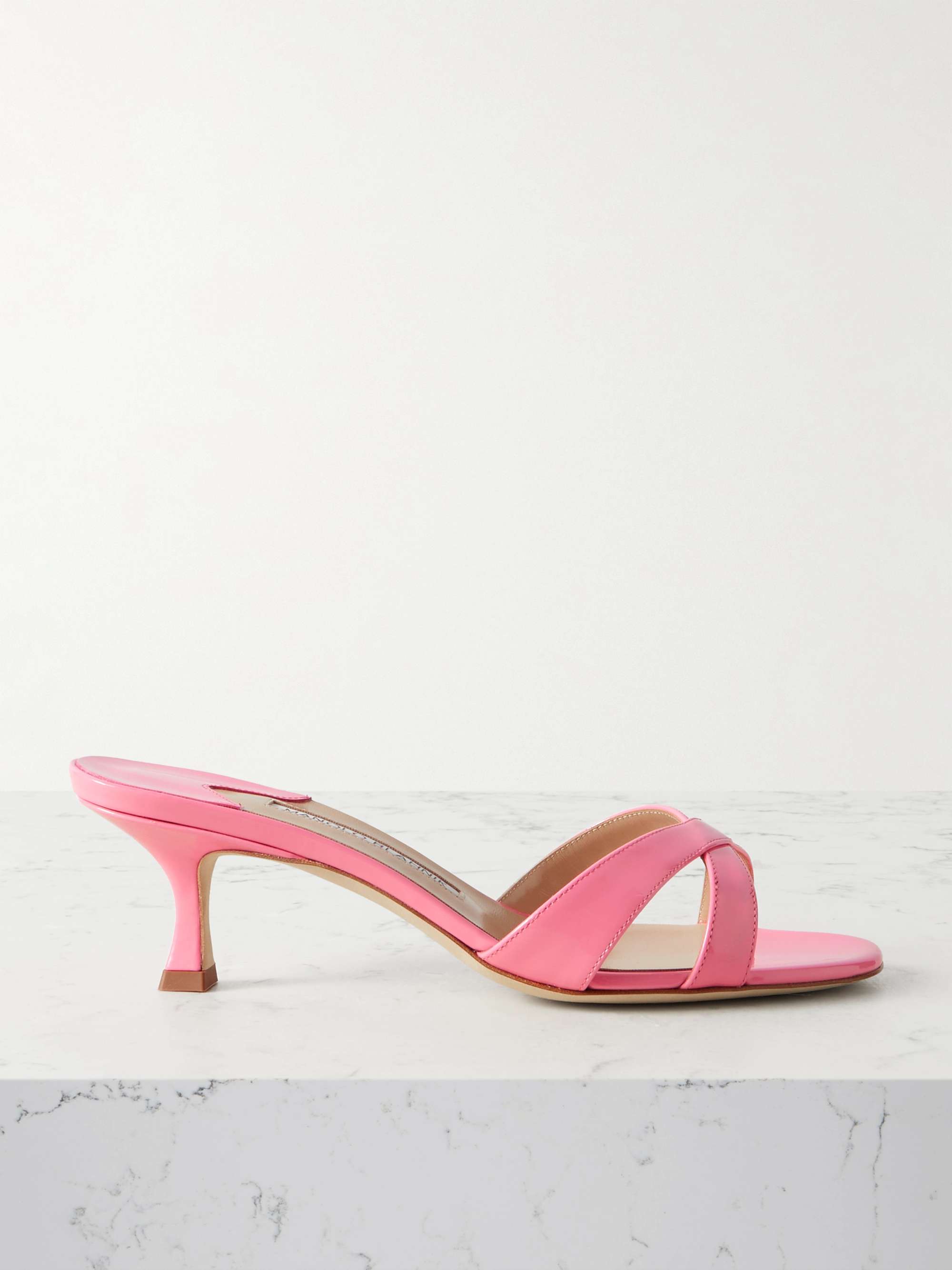 Callamu 50 Patent-Leather Mules