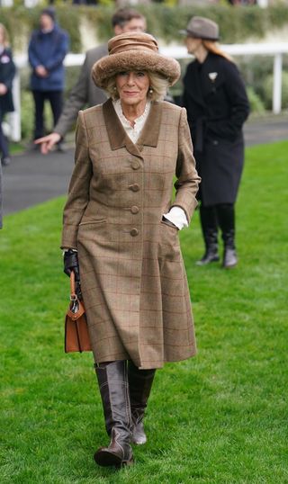 Camilla, Duchess of Cornwall steps out in a recycled outfit at November Ascot