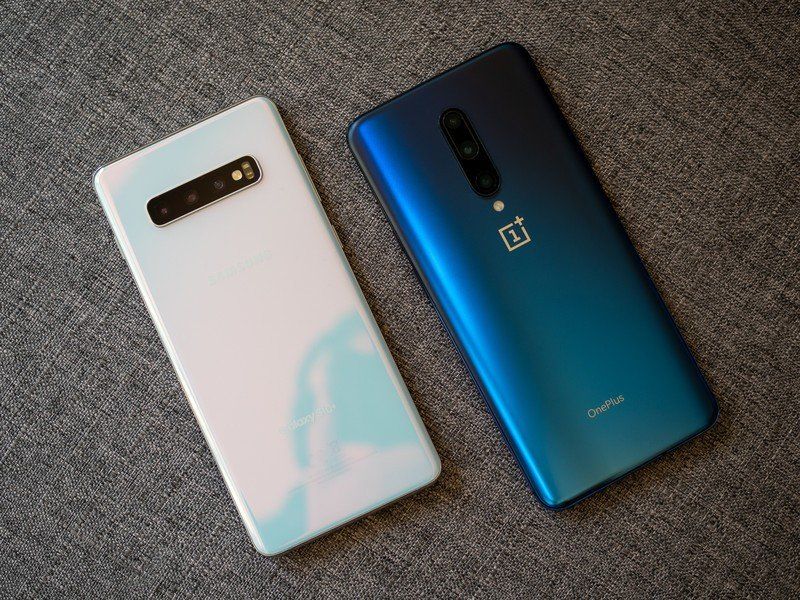 OnePlus 7 Pro and Galaxy S10+