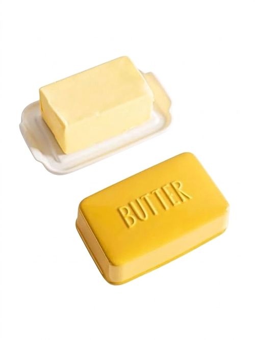 Porcelain Covered Butter Dish With Lid 