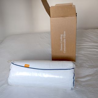 Emma Original Hybrid Pillow out of its packaging