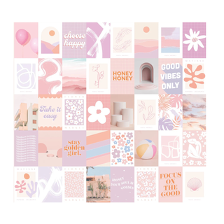 Pastel aesthetic collage kit