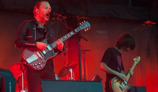 Thom Yorke and Jonny Greenwood of Radiohead perform during 2016 Lollapalooza Day Two at Grant Park on July 29, 2016 in Chicago, Illinois