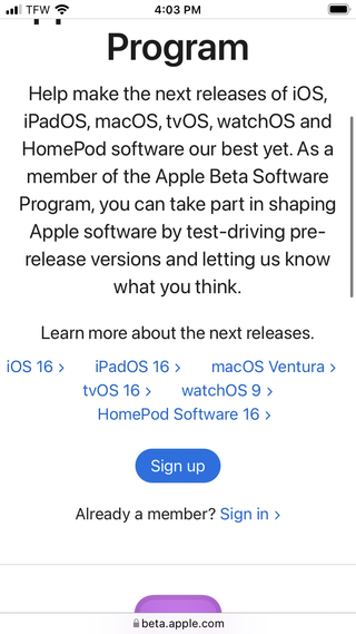 iOS 16 public beta how to