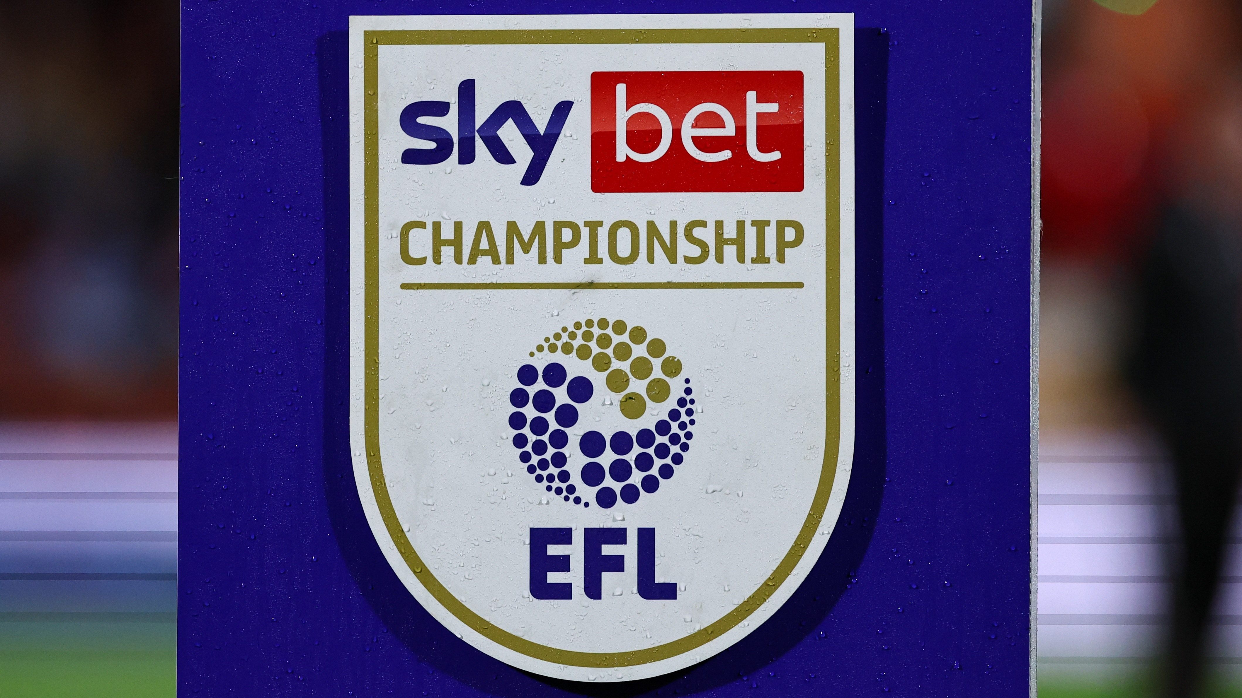 Sky Bet Championship EFL logo during the Sky Bet Championship match between Wrexham AFC and Birmingham City at Racecourse Ground on October 3, 2025 in Wrexham, Wales.