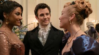 Bridgerton season 4's Benedict Bridgerton stares lovingly at Lady Tilley Arnold