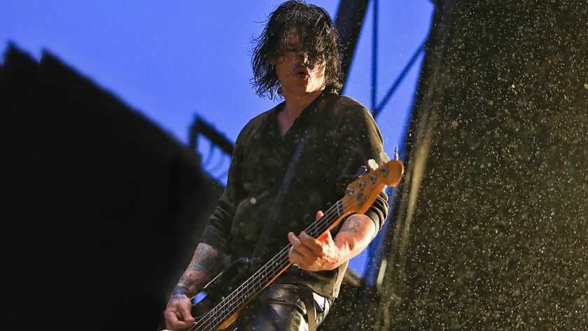 PRYOR, OK - MAY 24: Musician Anthony Esposito of Red Dragon Cartel performs at day 3 of Rocklahoma 2015 on May 24, 2015 in Pryor, Oklahoma. (Photo by Jason Squires/WireImage)