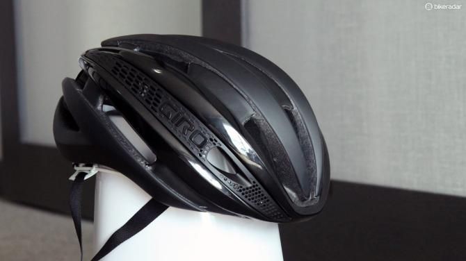 Giro's new Synthe road helmet is said to not only be more aerodynamic than its own Air Attack but also better ventilated than the uber-airy Aeon