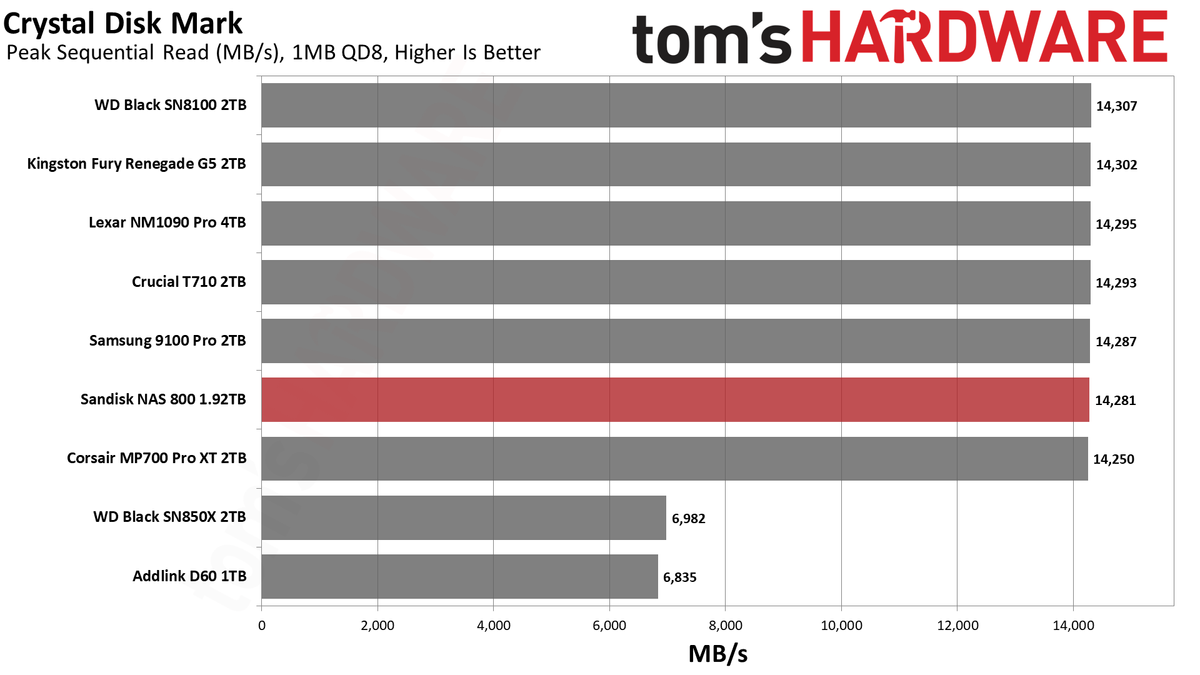 Sandisk NAS 800 1.92TB SSD
