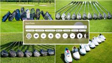 A mix of golf equipment compilations and the Golf Monthly Product Finder tool embedded on top