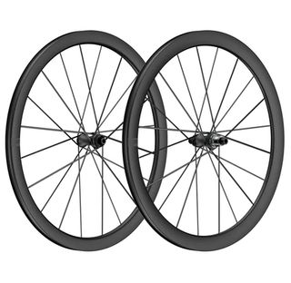 A pair of Partington wheels on a white background