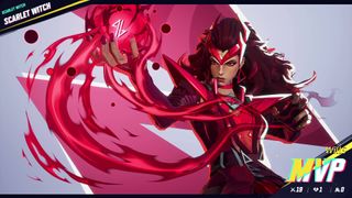 Marvel Rivals Scarlet Witch on MVP screen