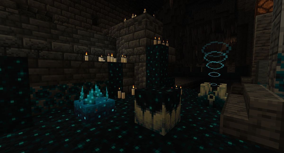 I make the Warden now in the new deep caves : r/Minecraft