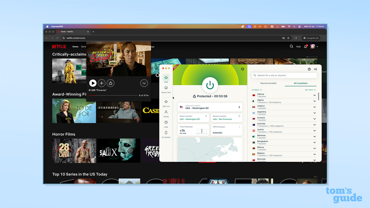 ExpressVPN unblocking Netflix