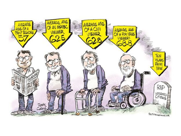 Editorial cartoon media news U.S. | The Week