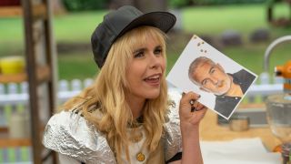 Palome Faith presents a picture of Paul Hollywood in The Great Celebrity Bake Off 2024
