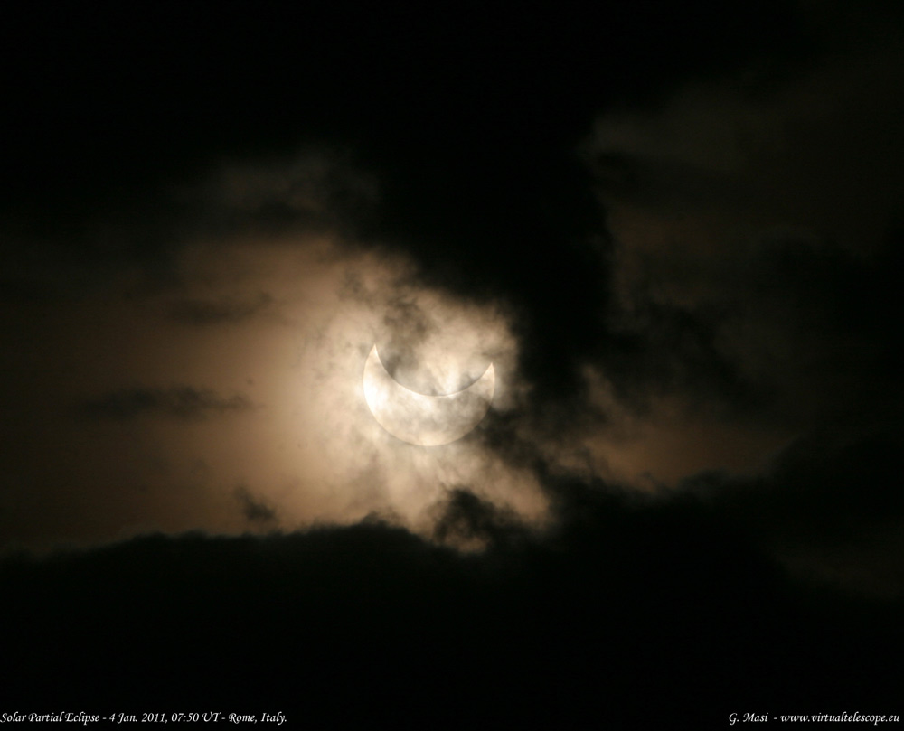 The moon blocked about 61 percent of the sun over Rome. In Sweden, where the eclipse was at its maximum, the moon blocked about 80 percent of the sun&#039;s disk. This was the first of four partial solar eclipses in 2011