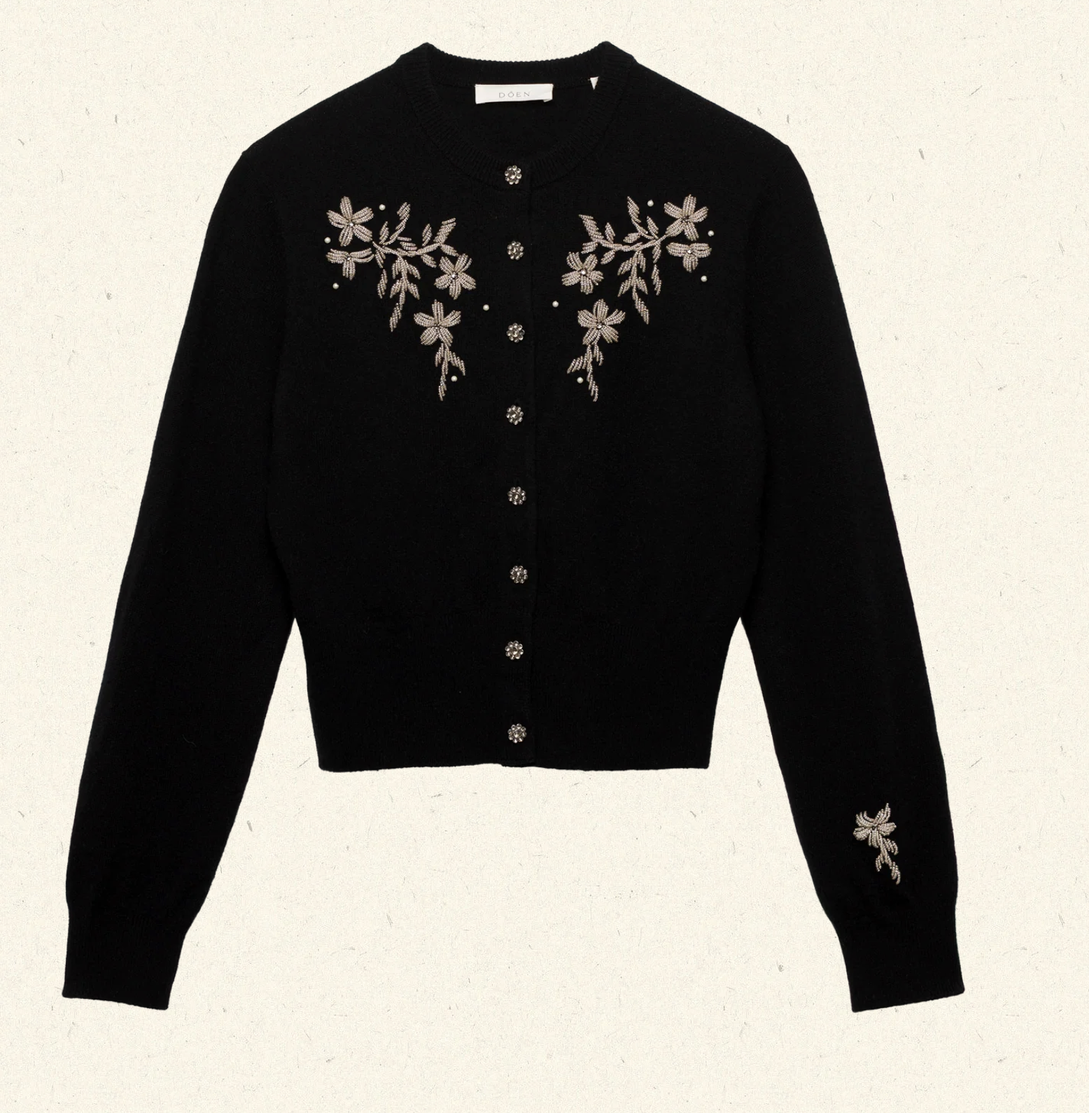 DOEN, Tresor Cardigan -- Black