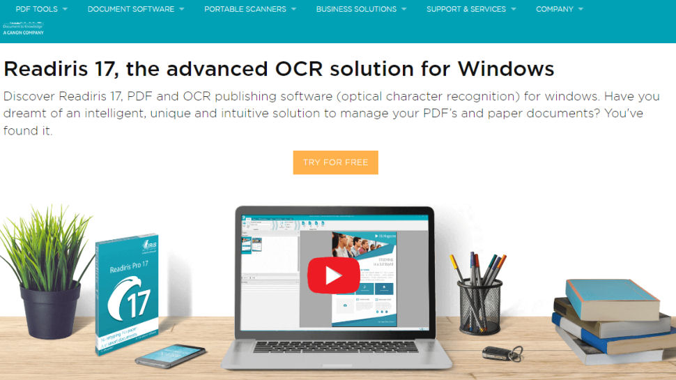 Website screenshot for Readiris