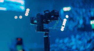 A Blackmagic URSA Broadcast G2 Camera in action on the Billie Eilish Happier Than Ever, The World Tour.