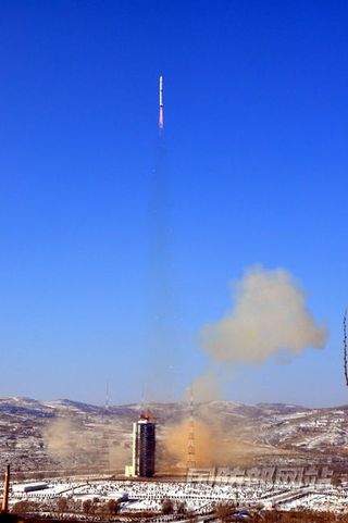 On January 9, 2012, China's civil satellite Ziyuan 3 launched from the Taiyuan Satellite Launch Center.