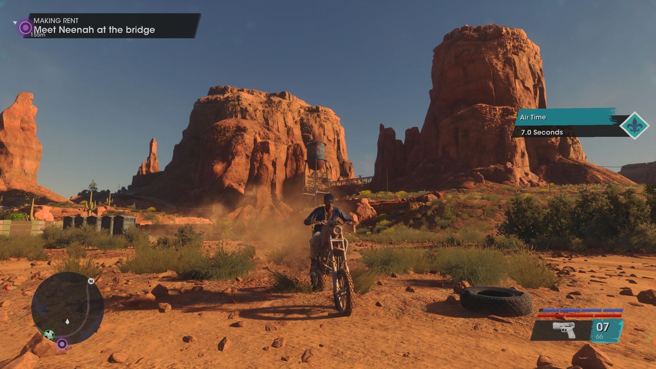 Motorbike chase in Saints Row
