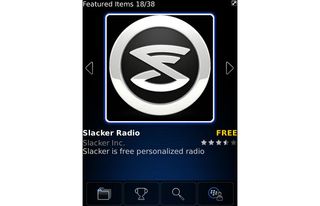 BlackBerry Torch 9810 Slacker App