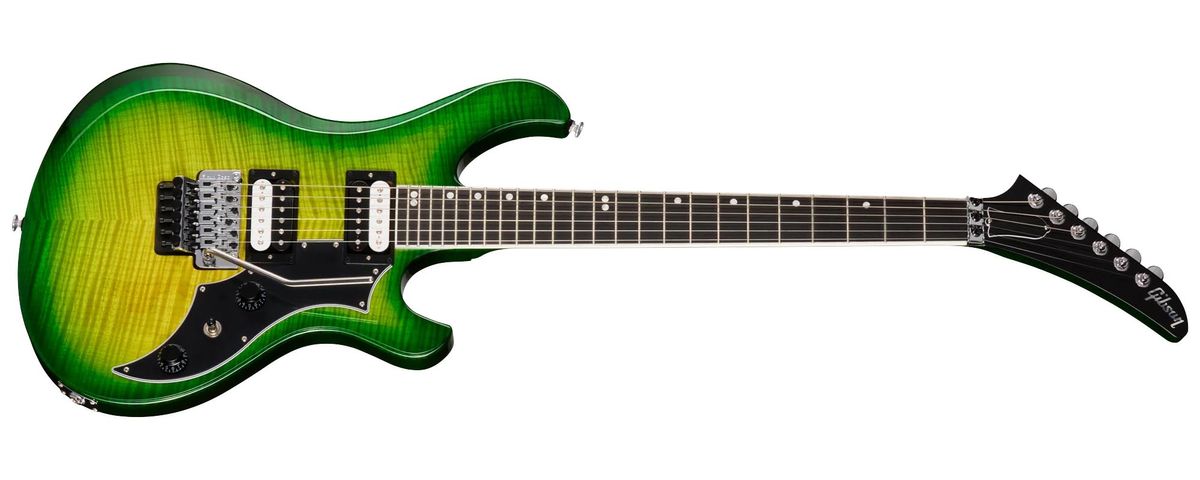 The Gibson Victory Floyd Rose was teased at NAMM and arrives in Iguana Burst, Deep Ocean Burst, and Translucent Ebony Burst finishes.