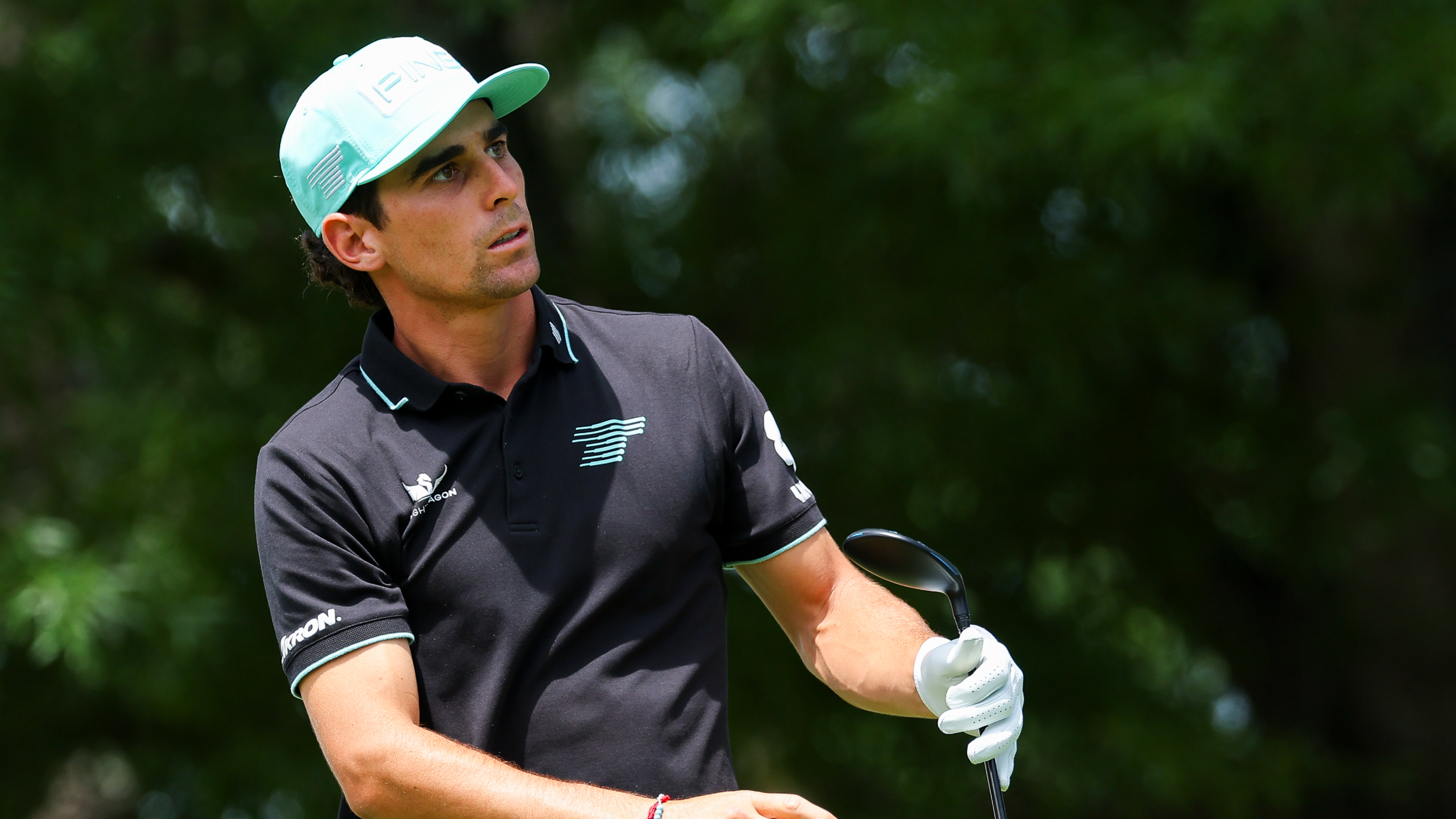Joaquin Niemann takes a shot at the PGA Championship