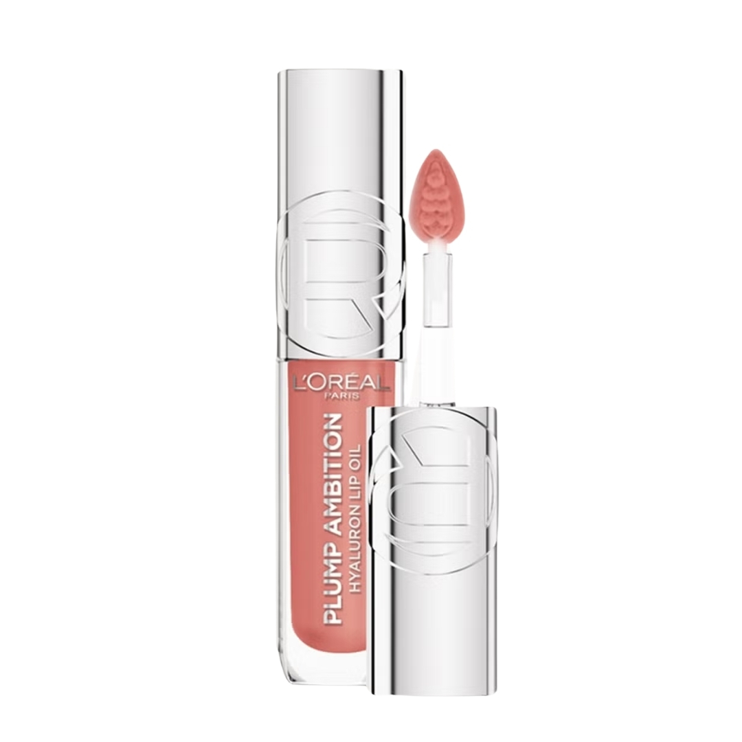 A product shot of the L'Or&amp;eacute;al Paris Plump Ambition 601 Worth It, on a white background