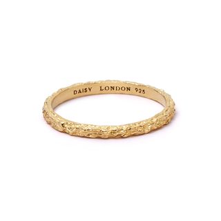 Coral Stacking Ring 18ct Gold Plate