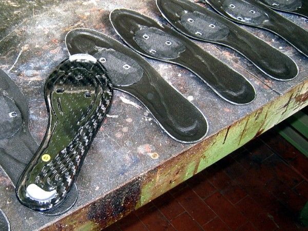 Last year's carbon sole had no vents and more limited cleat adjustment