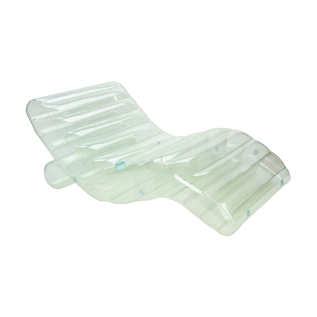 Clear Seaglass Chaise Lounger