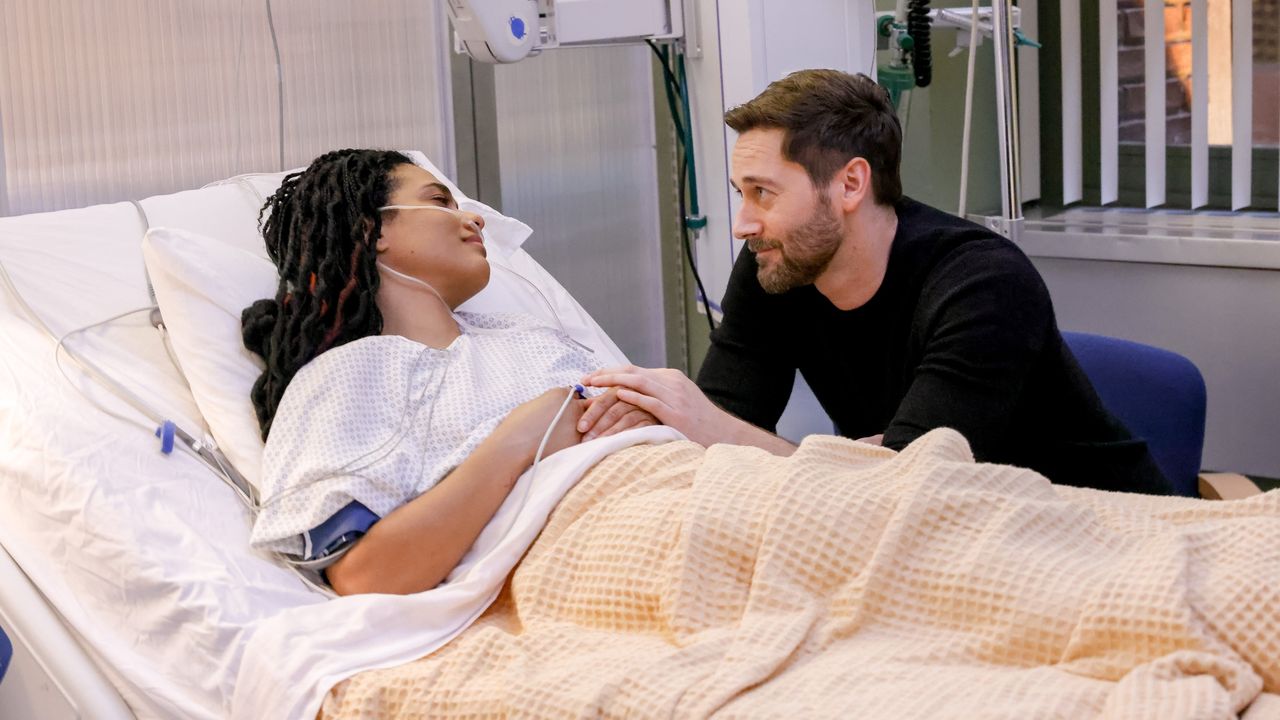 Ryan Eggold and Freema Agyema in New Amsterdam.