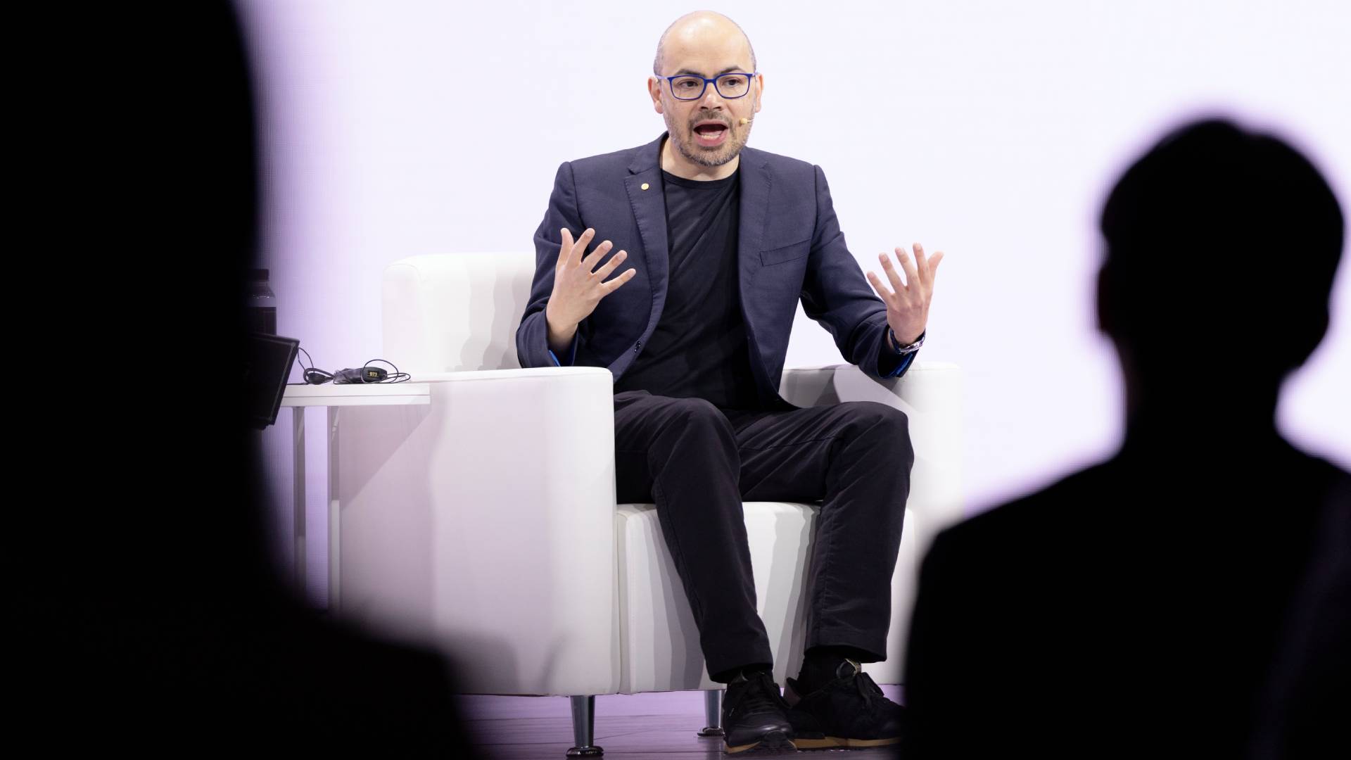 Demis Hassabis, CEO of Google DeepMind, speaks during the 'Google for Korea 2026' event at the Westin Josun Seoul in Seoul, South Korea, on April 29, 2026.
