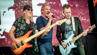 Deep Purple performing onstage in October 2022