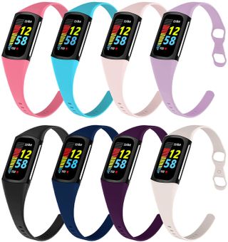 Fitbit Charge 5 Surundo Slim Silicone Bands 8 Pack Reco